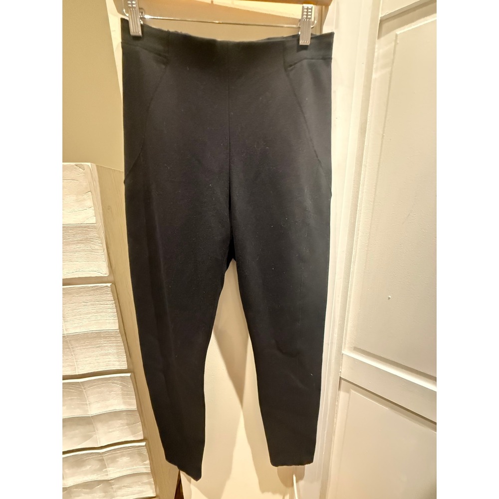 Elie Tahari Womens Black Stretch Pull On Leggings Slim Fit Trousers Pants